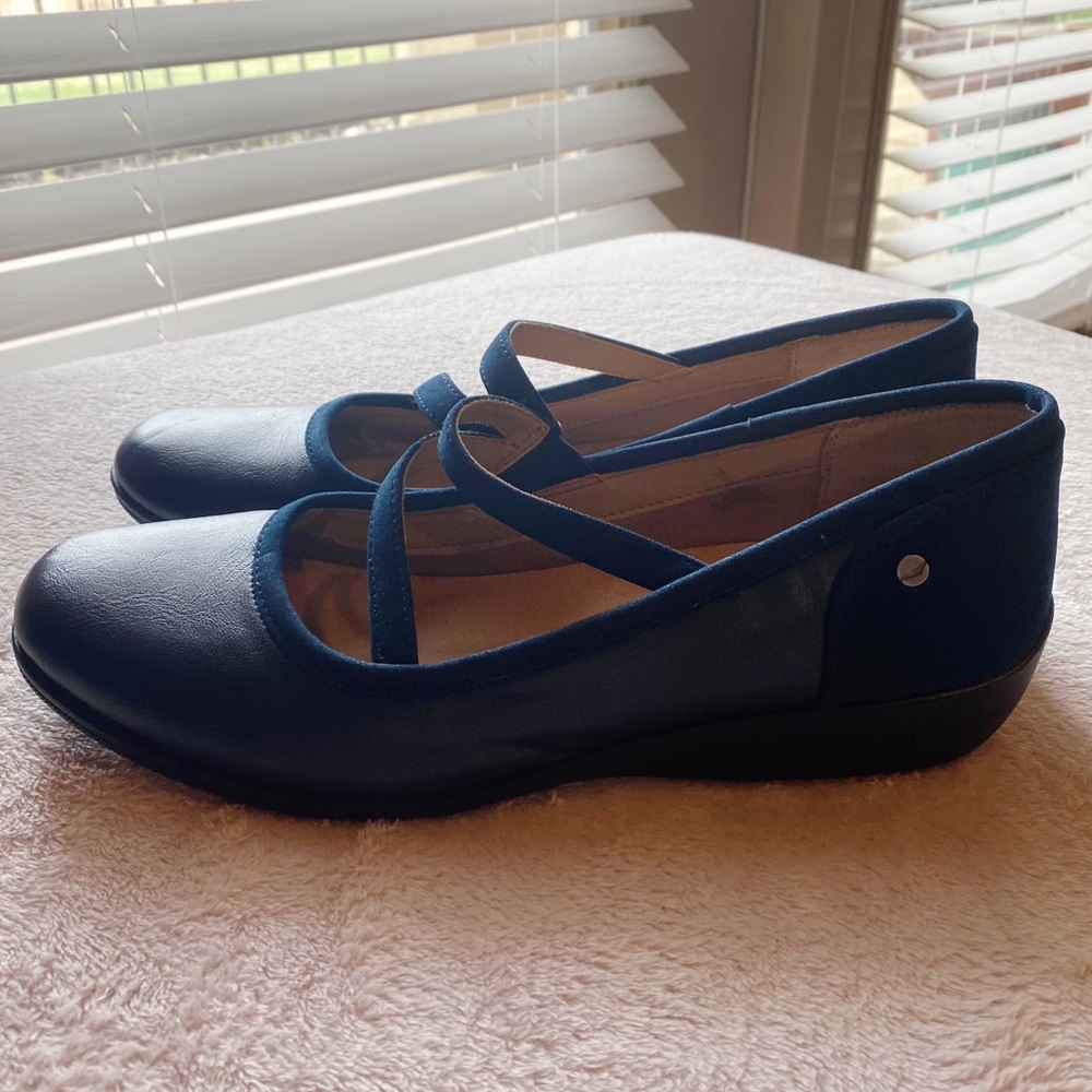 Life Stride Blue Flats Versatile Comfort